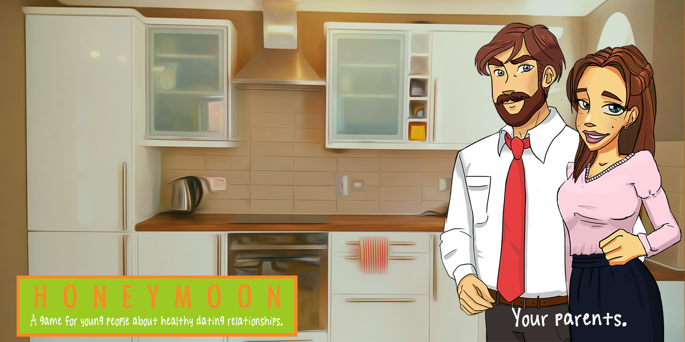 Screenshot from Honeymoon, a video game for the prevention of teen dating violence.